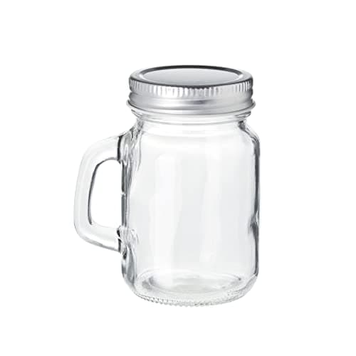 Juvale 24-Pack 4 oz Mason Jars with Handles, Metal Lids for Arts & Crafts