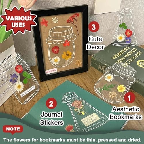 Dried Flower Bookmark Making Kit for DIY Enthusiasts