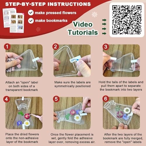 Dried Flower Bookmark Making Kit for DIY Enthusiasts